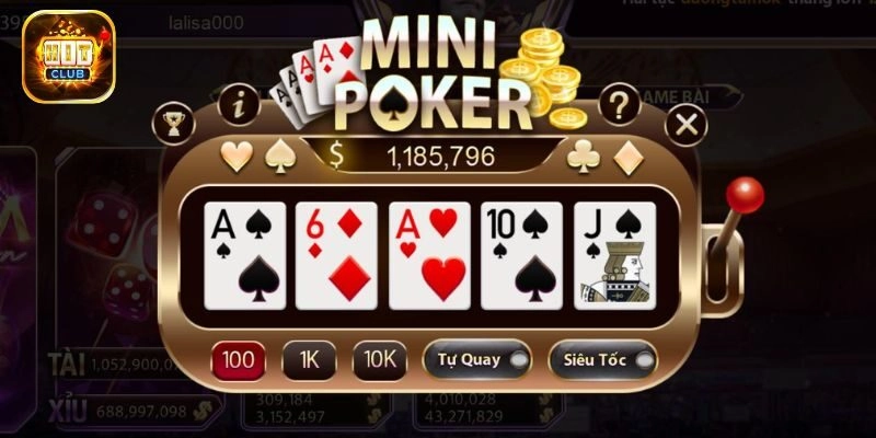 Kinh nghiệm chơi mini poker