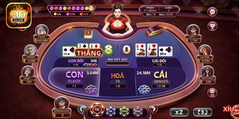 Một số thủ thuật chơi baccarat kim tài tại Hitclub